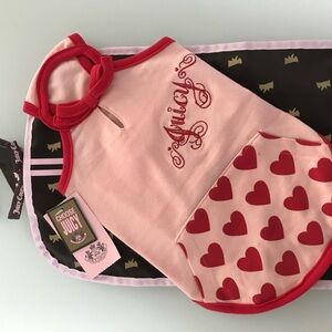 Juicy Couture Pink Pet Dress with Heart Pattern
